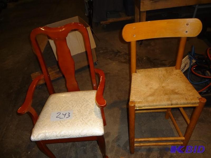 Upholstered Chair, Cane Chair