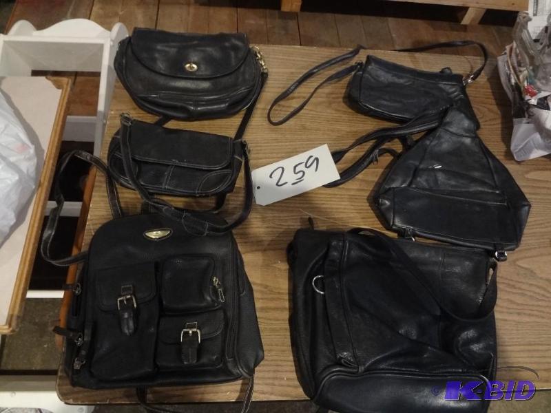 Black Leather Hand Bags