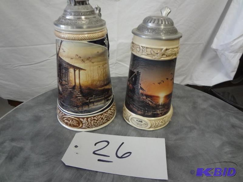 Pair of Terry Redlin Steins