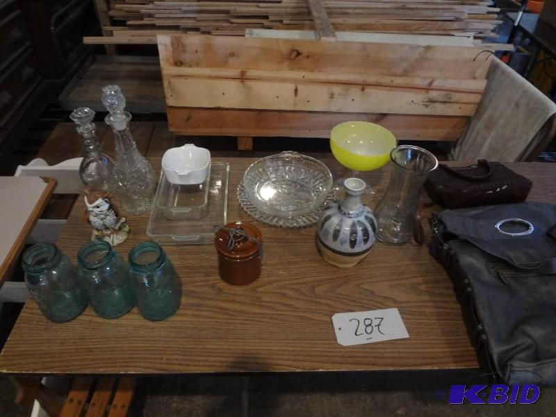 Jars, Decanters, Bags