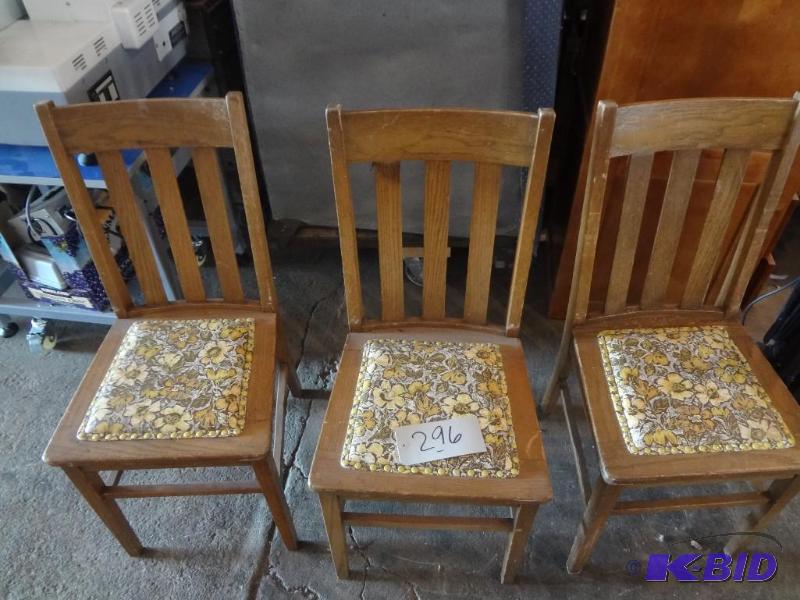 Three Wooden Chairs