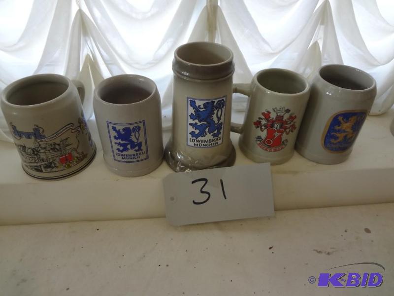 (5) Smaller Beer Mugs