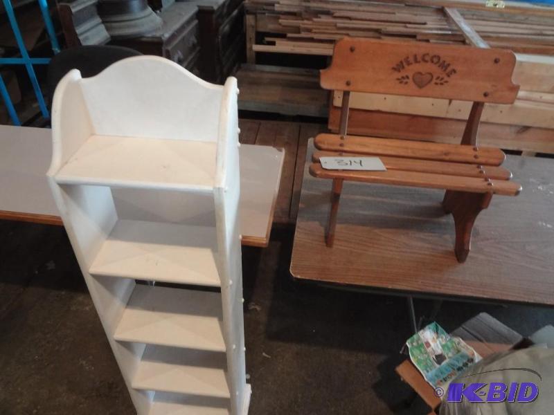 Wood Shelf, Childs Bench