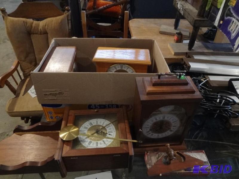 Lot of Clocks and Parts