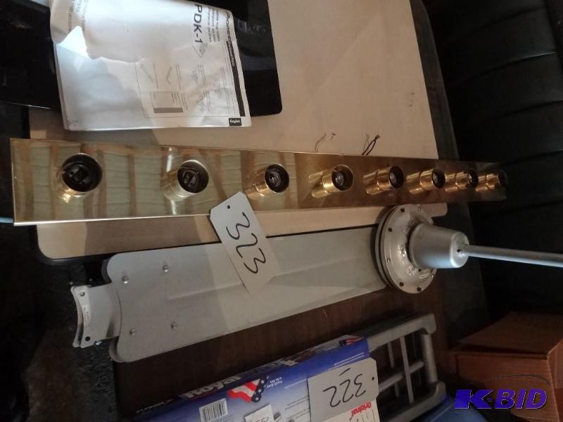Brass Light Bar, Fan, Pioneer Stand