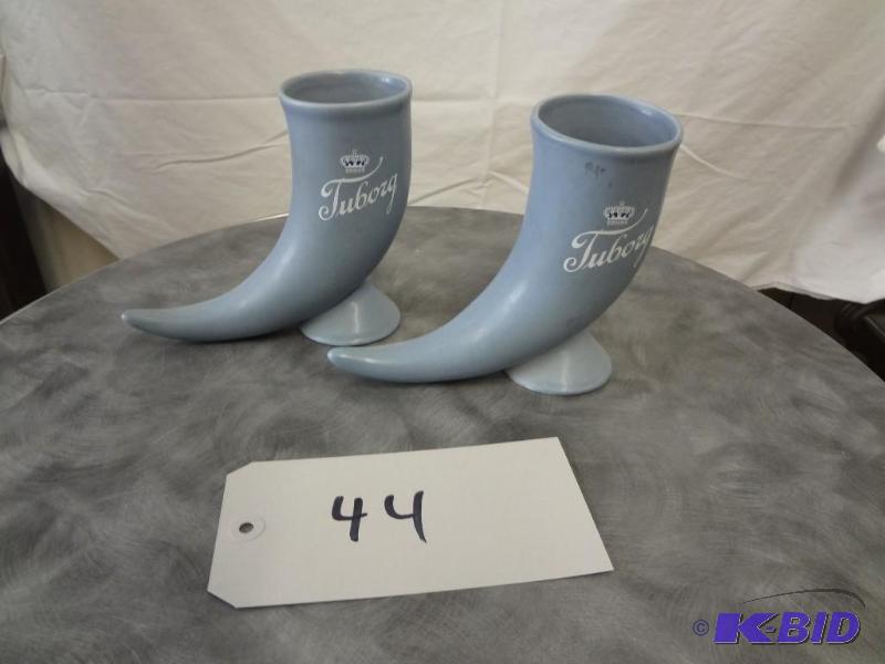 Pair of Tuborg Horns