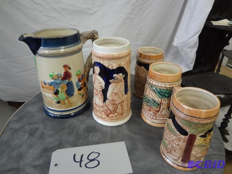 Japanese Steins and pictures