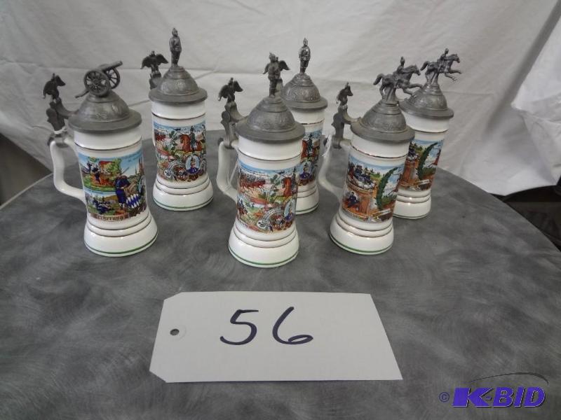 Lot of Small Prussian Steins