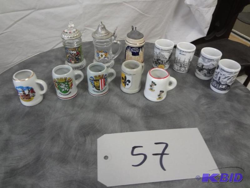 Lot of Miniature Steins,Mugs