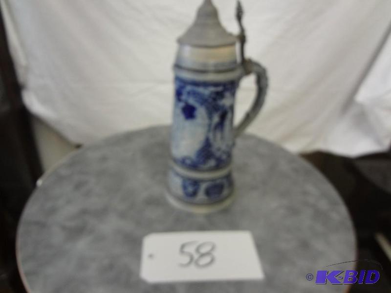 Large Blue Stein