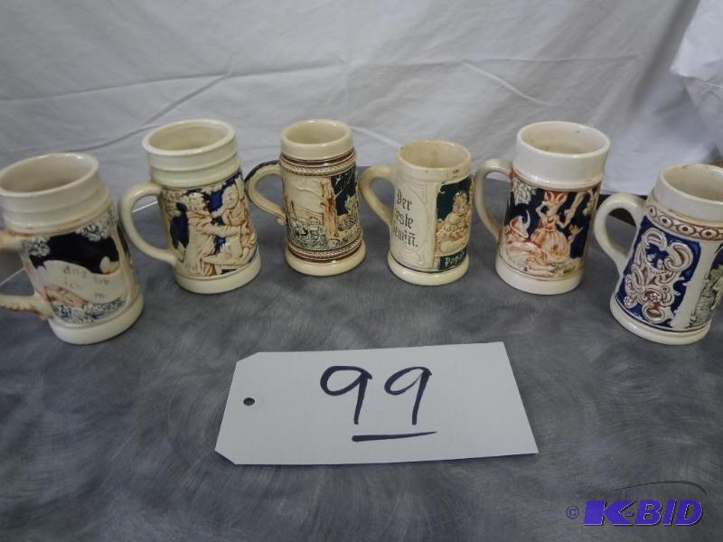 6 Small Steins
