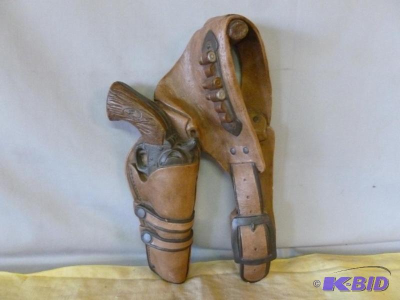 Nice pistol and holster wall decoration that ...
