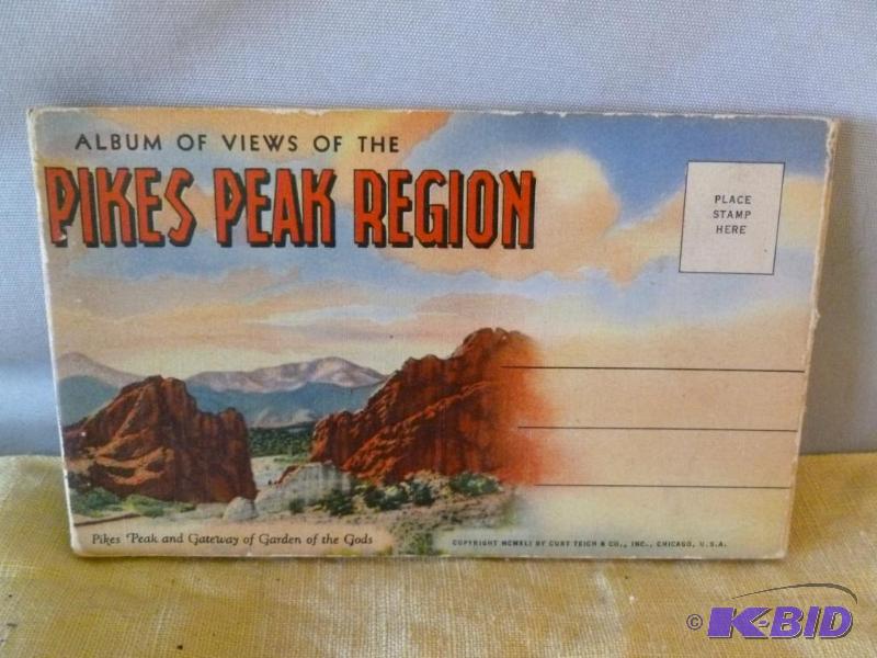 Vintage Pikes Peak postcard booklet.&nbsp...