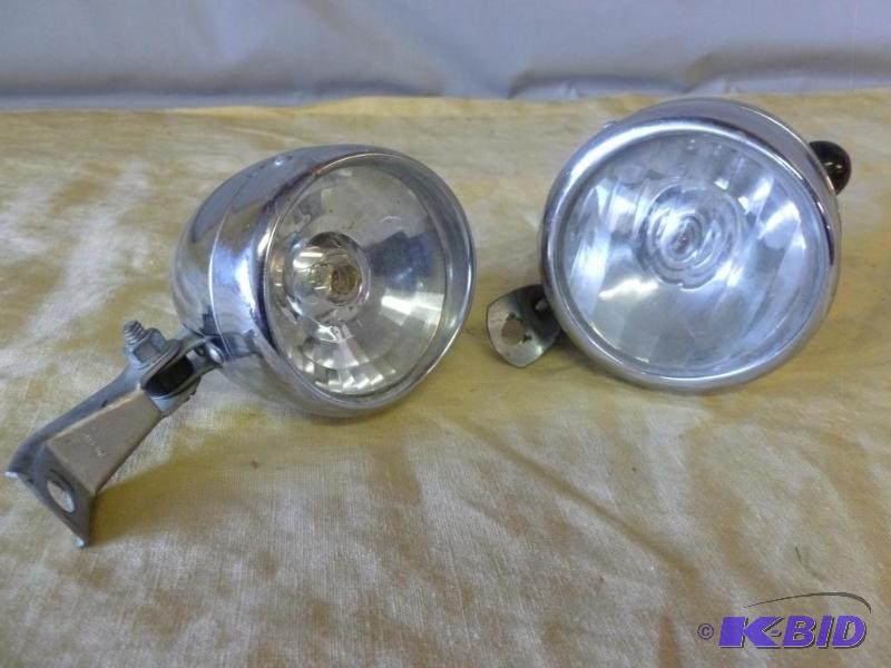 Lot of two vintage bike headlights.&nbsp...