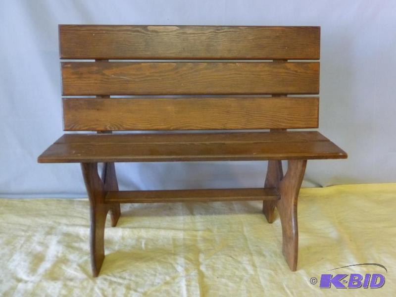 Decorative solid wood bench that measures 24&...