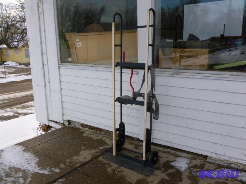 Large heavy duty two wheel appliance cart, me...