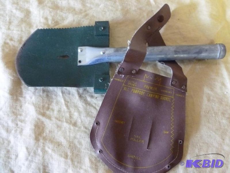 Vintage Premier all purpose camp shovel, come...