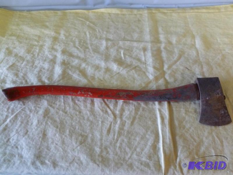Wood handled ax that measures 26&quot L....