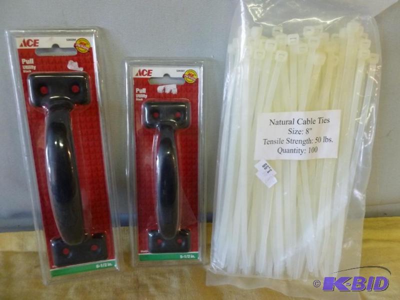 This lot consists of two Ace metal door pulls...