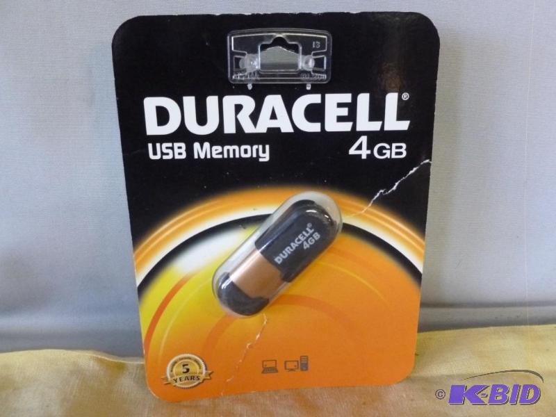Duracell 4 GB USB Memory, new in the pack....