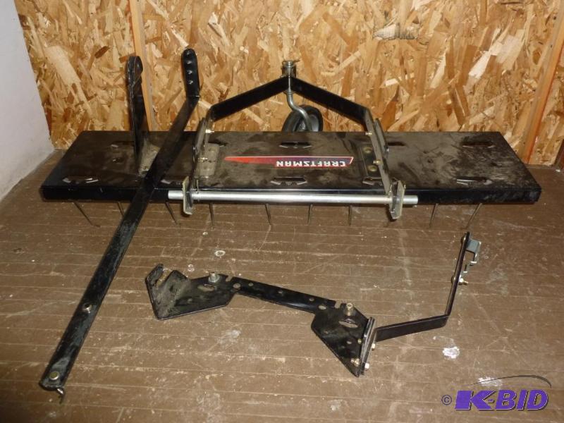 Craftsman heavy duty lawn thatcher, measures ...