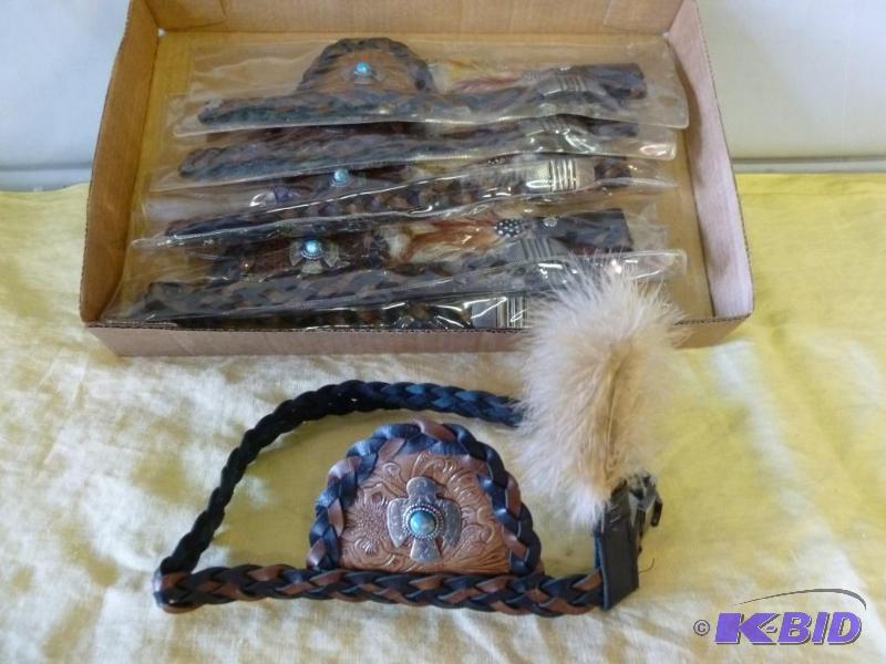 Lot of six brand new cowboy hat bands....