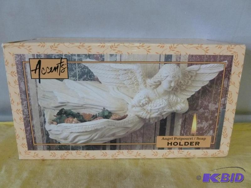 Accents angel potpourri  soap holder, new in...