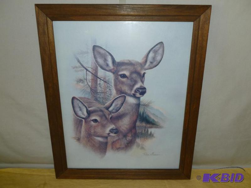 Ruane Manninc&nbsp- Deer Themed wood framed ...
