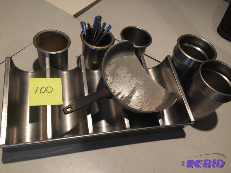 Stainless steel silverware holder and stainle...