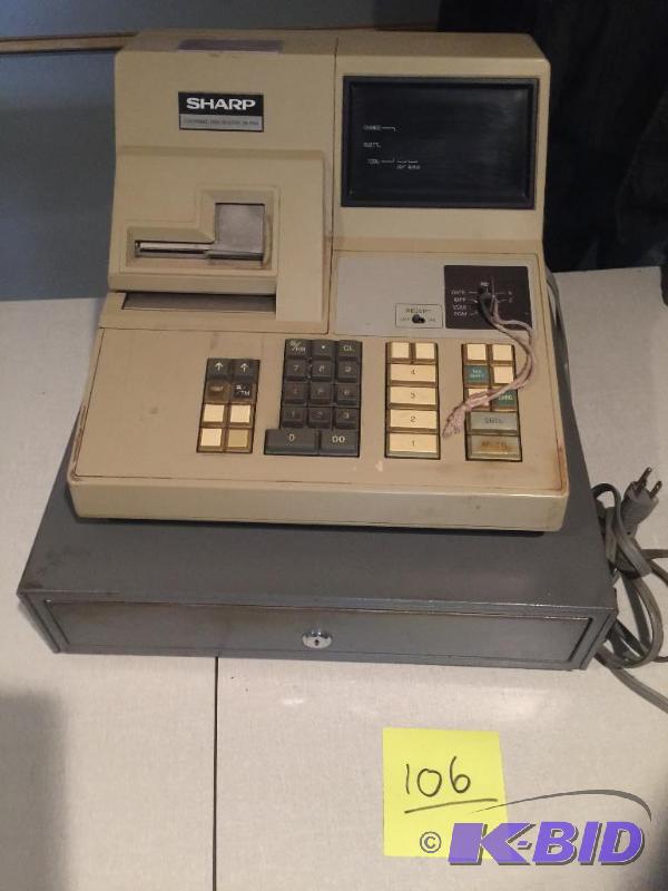 Cash register, Sharp...