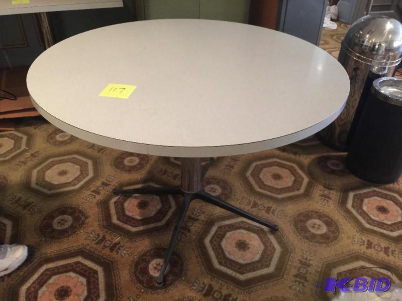 Laminated round table...