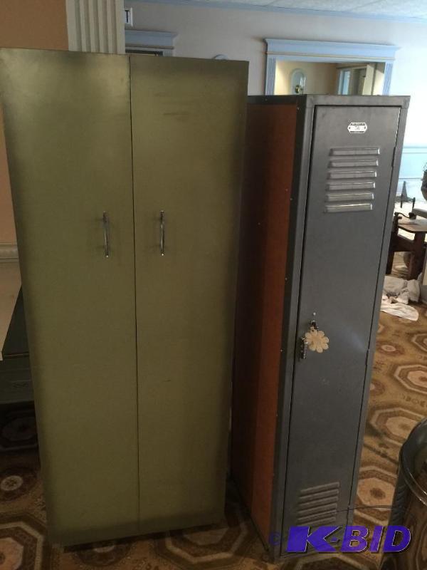 Cabinet with 5 shelves, 24 x 63 and a locker ...