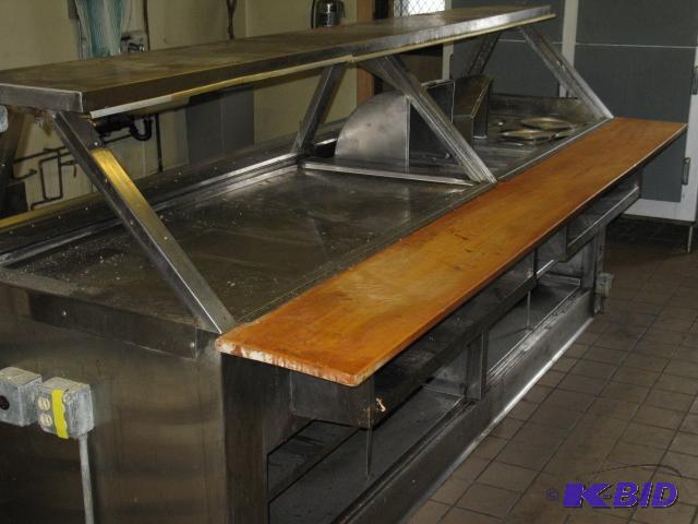 Stainless steel prep and steam table, 102 inc...