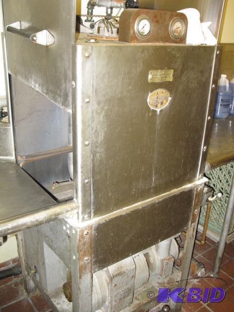 Hobart dishwasher station, stainless steel, d...