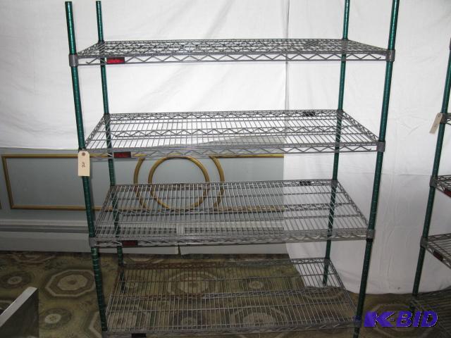 Eagle rack 4 shelves, 4 poles, NSF...