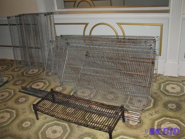 Eagle Rack, 7 poles, 4 shelves 24 x 60, 2 she...