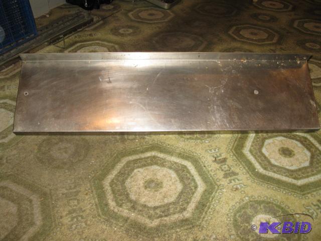 Wall mount stainless steel shelf, 39 x 12...