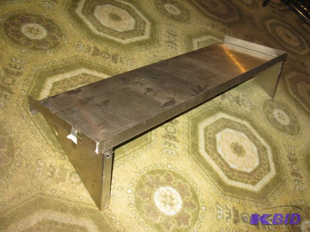 Wall mount stainless steel shelf, 39 x 12...
