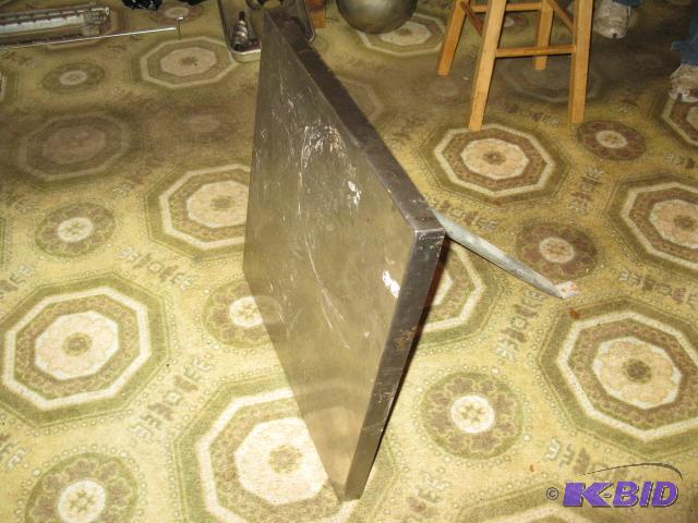 Wall mount stainless steel table, 24 x 24...