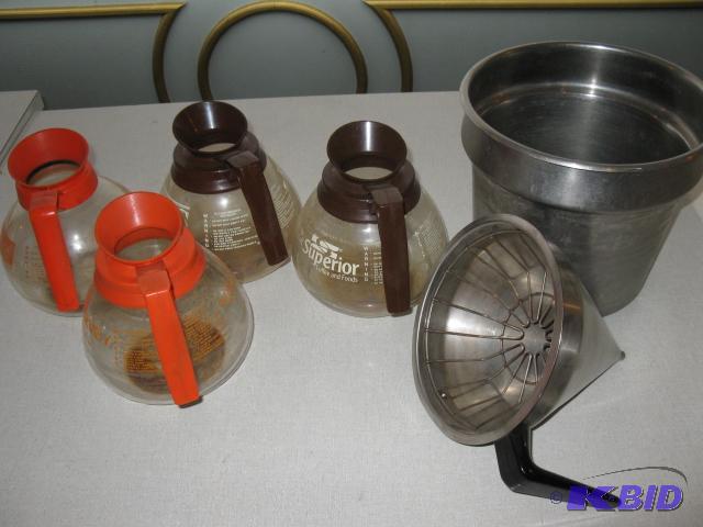 6 pc stainless steel container, 1 filter, 4 c...