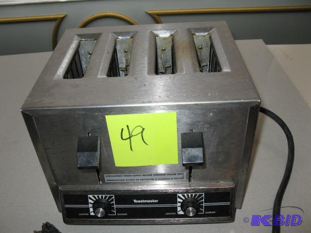 Toastmaster stainless steel 4 slice toaster, ...