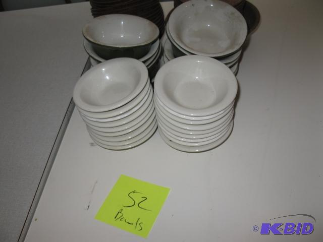Misc bowls, 62 pcs...