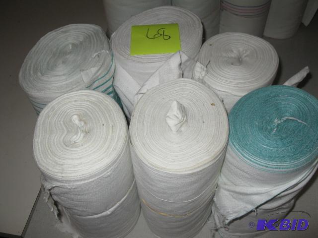hand towel rolls, linen x6...