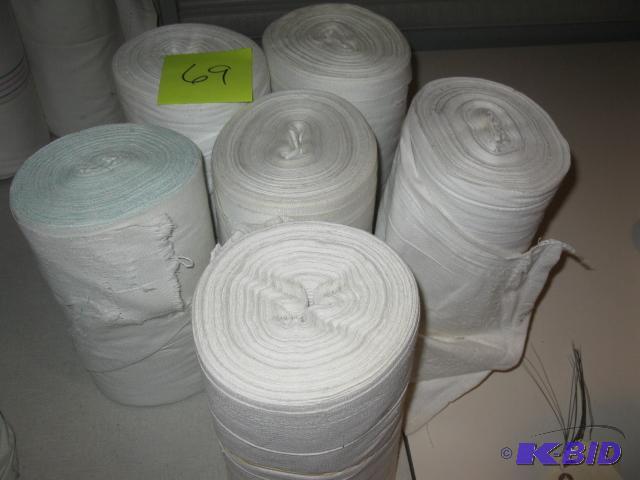 hand towel rolls, linen x6...