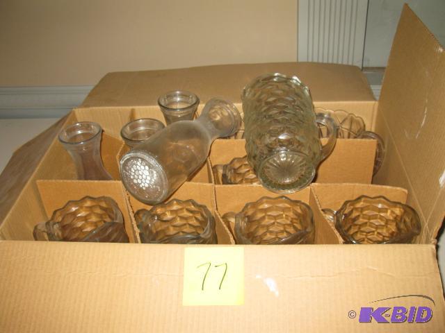 Glass carafes for water qty 4, glass pitchers...