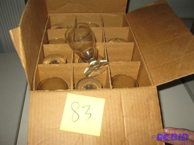 Stemmed water glasses, qty 23...