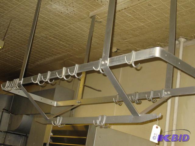 Pot rack, Ceiling mount, 23 hooks...