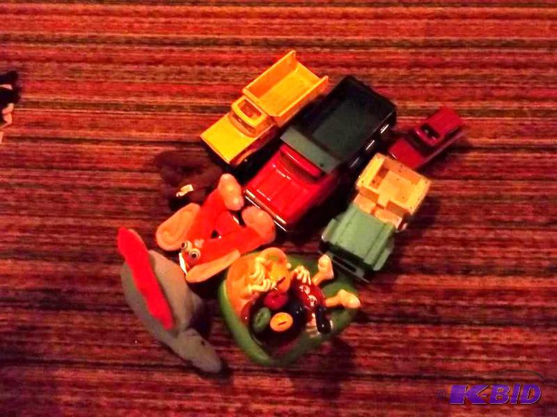 Lot Of 4-Old Toy Trucks, M&ampM Collectible,...