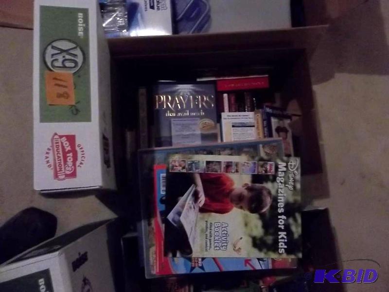Box Lot Of Assorted Books, Magazines, Prayer ...
