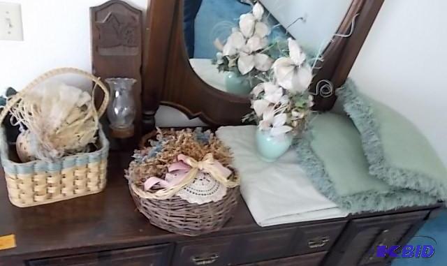 2-Throw Pillows, Wicker &amp Floral Decor, W...